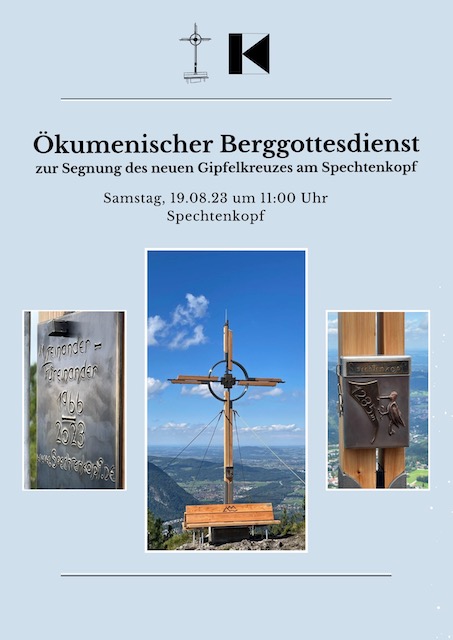 Ökumenischer Berggottesdienst zur Segnung des neuen Kreuzes